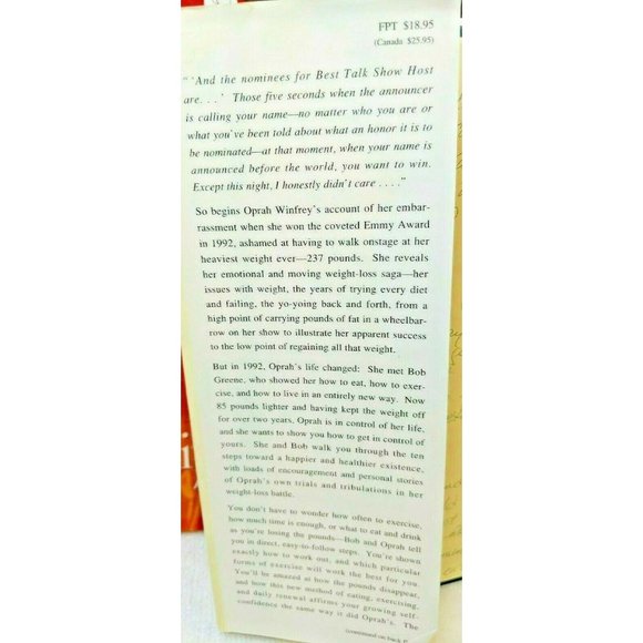 'Live Your Best Life' Oprah Winfrey Hardcover Book with Dust Jacket -Like New - Picture 4 of 11